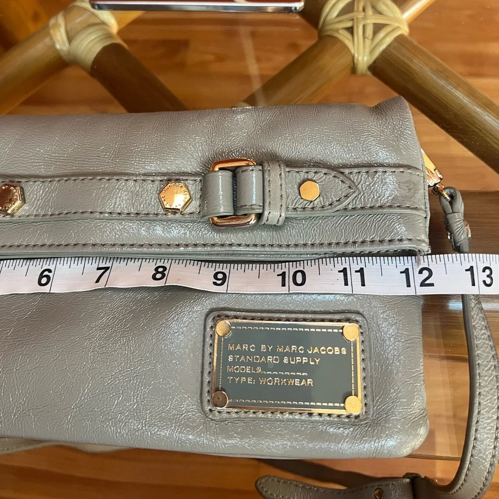 Marc Jacobs Expandable Gray Clutch/Crossbody  Like New